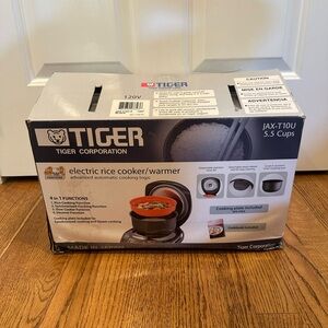 Tiger JAX-T10U-K Cup Micom Rice Cooker with Food Steamer